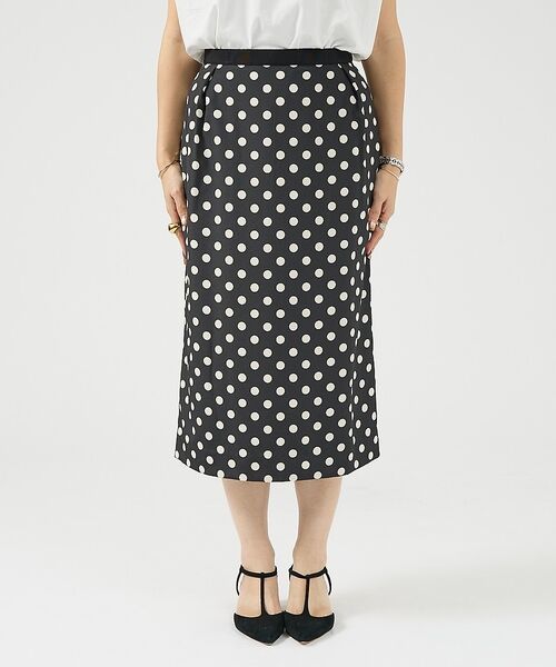 DESIGNWORKS / デザインワークス ミニ・ひざ丈スカート | 【セットアップ対応】ドットプリントミドル丈スカート【予約】 | 詳細17