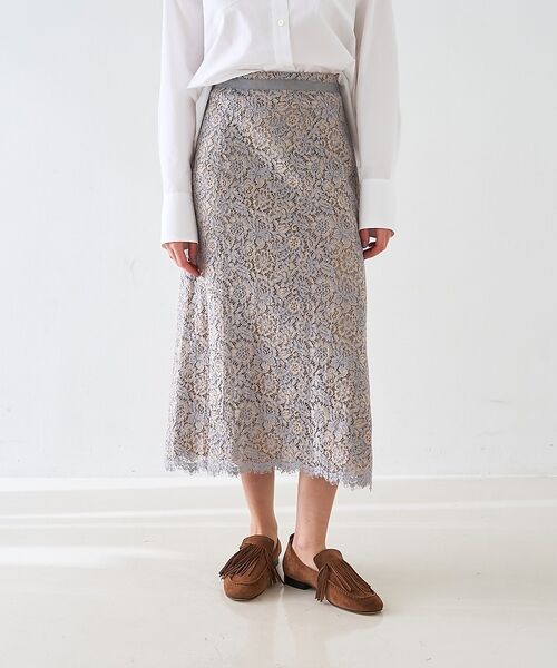 DESIGNWORKS / デザインワークス ミニ・ひざ丈スカート | 【セットアップ対応】コードレーススカート【予約】 | 詳細1