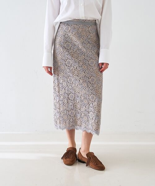 DESIGNWORKS / デザインワークス ミニ・ひざ丈スカート | 【セットアップ対応】コードレーススカート【予約】 | 詳細3