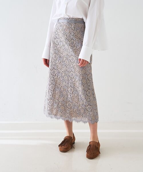 DESIGNWORKS / デザインワークス ミニ・ひざ丈スカート | 【セットアップ対応】コードレーススカート【予約】 | 詳細4