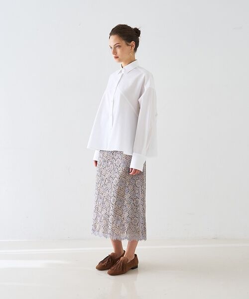 DESIGNWORKS / デザインワークス ミニ・ひざ丈スカート | 【セットアップ対応】コードレーススカート【予約】 | 詳細6