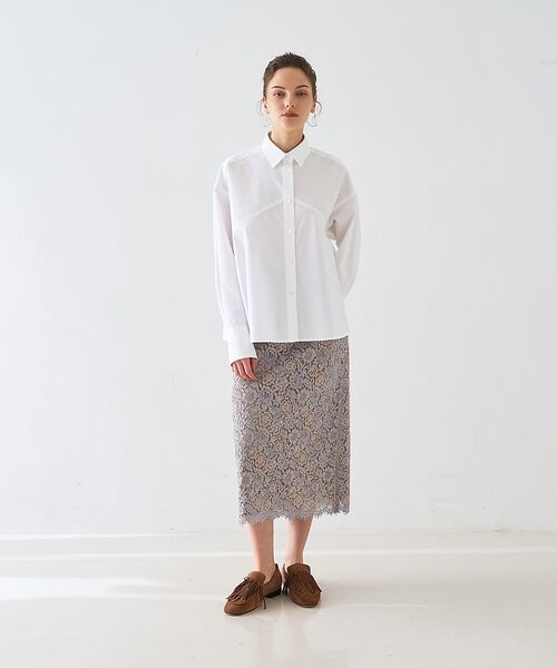 DESIGNWORKS / デザインワークス ミニ・ひざ丈スカート | 【セットアップ対応】コードレーススカート【予約】 | 詳細7