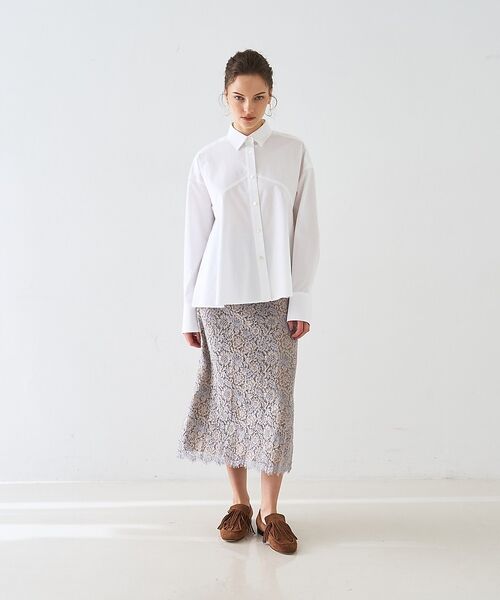 DESIGNWORKS / デザインワークス ミニ・ひざ丈スカート | 【セットアップ対応】コードレーススカート【予約】 | 詳細9