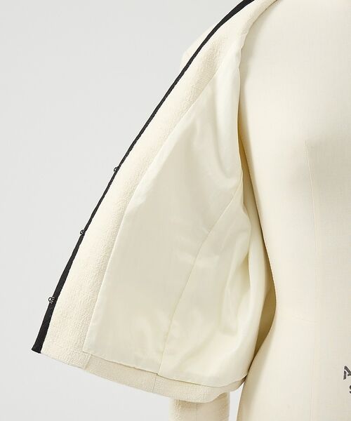 DESIGNWORKS / デザインワークス ノーカラージャケット | ロービングドビーショートパイピングジャケット【予約】 | 詳細14