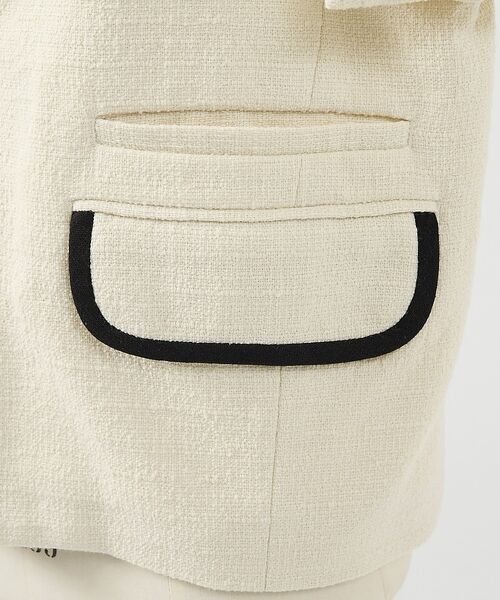 DESIGNWORKS / デザインワークス ノーカラージャケット | ロービングドビーショートパイピングジャケット【予約】 | 詳細19