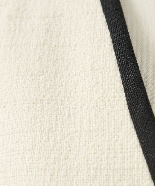DESIGNWORKS / デザインワークス ノーカラージャケット | ロービングドビーショートパイピングジャケット | 詳細24