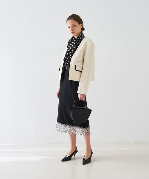 DESIGNWORKS / デザインワークス ノーカラージャケット | ロービングドビーショートパイピングジャケット【予約】 | 詳細5