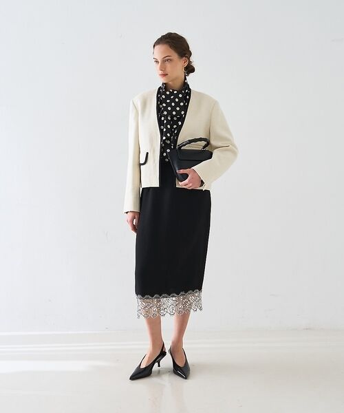 DESIGNWORKS / デザインワークス ノーカラージャケット | ロービングドビーショートパイピングジャケット【予約】 | 詳細7