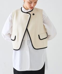 DESIGNWORKS / デザインワークス ベスト | ロービングドビーショートパイピングベスト【予約】