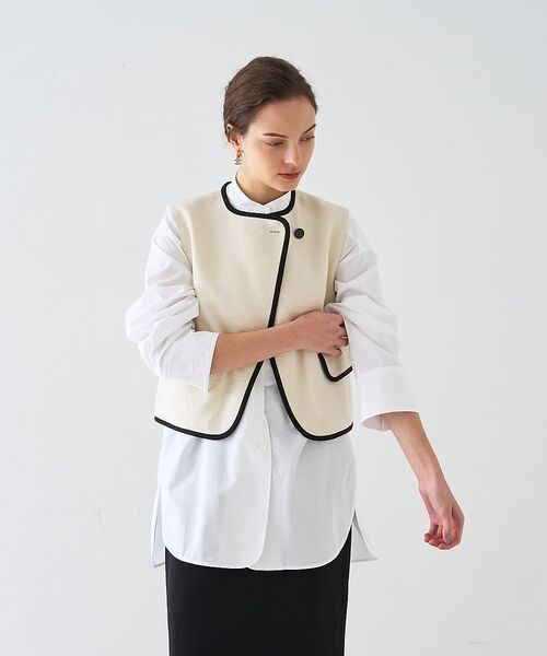 DESIGNWORKS / デザインワークス ベスト | ロービングドビーショートパイピングベスト【予約】 | 詳細11