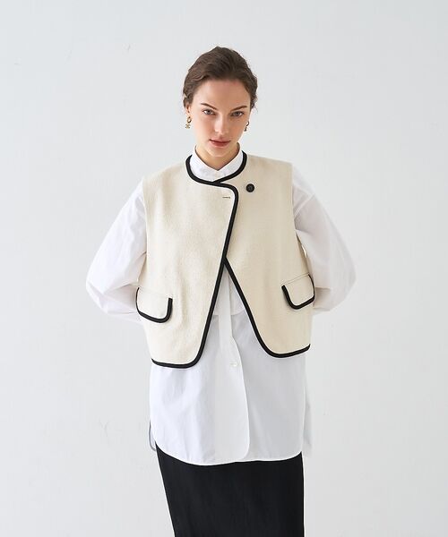 DESIGNWORKS / デザインワークス ベスト | ロービングドビーショートパイピングベスト【予約】 | 詳細15