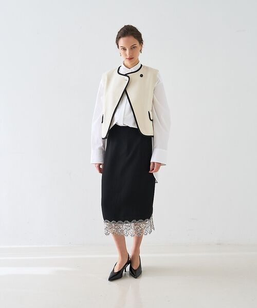 DESIGNWORKS / デザインワークス ベスト | ロービングドビーショートパイピングベスト【予約】 | 詳細7