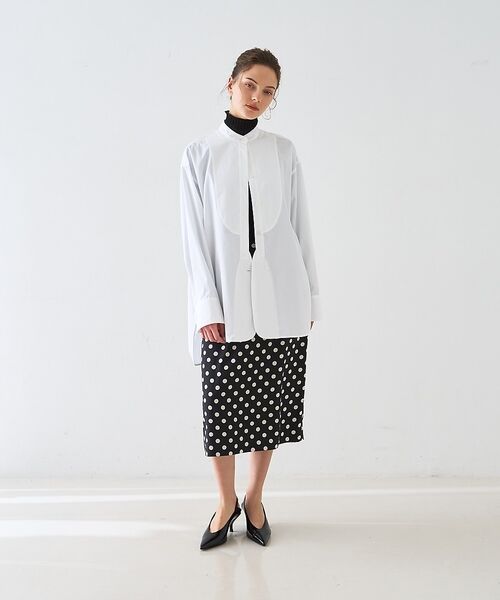 DESIGNWORKS / デザインワークス シャツ・ブラウス | スタンドカラーロングシャツ【予約】 | 詳細11