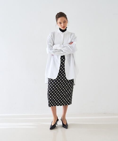 DESIGNWORKS / デザインワークス シャツ・ブラウス | スタンドカラーロングシャツ【予約】 | 詳細12