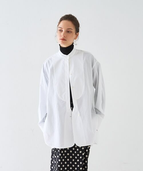 DESIGNWORKS / デザインワークス シャツ・ブラウス | スタンドカラーロングシャツ【予約】 | 詳細2