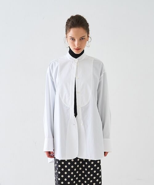 DESIGNWORKS / デザインワークス シャツ・ブラウス | スタンドカラーロングシャツ【予約】 | 詳細3