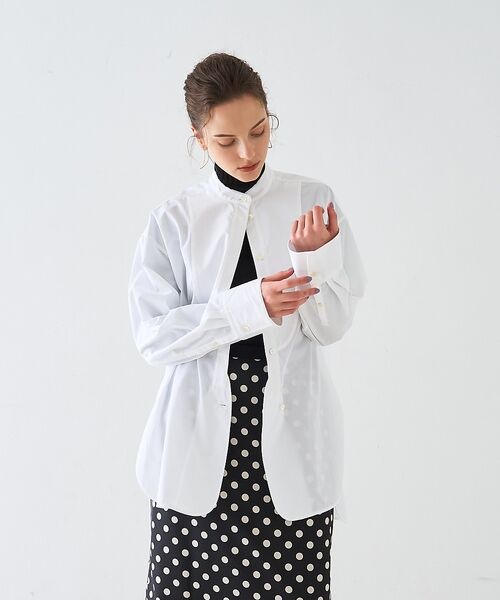 DESIGNWORKS / デザインワークス シャツ・ブラウス | スタンドカラーロングシャツ【予約】 | 詳細4