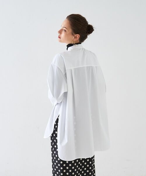 DESIGNWORKS / デザインワークス シャツ・ブラウス | スタンドカラーロングシャツ【予約】 | 詳細5