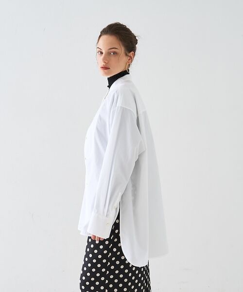 DESIGNWORKS / デザインワークス シャツ・ブラウス | スタンドカラーロングシャツ【予約】 | 詳細7