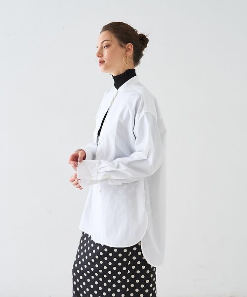 DESIGNWORKS / デザインワークス シャツ・ブラウス | スタンドカラーロングシャツ【予約】 | 詳細8