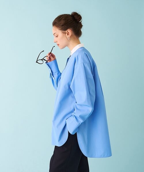 DESIGNWORKS / デザインワークス シャツ・ブラウス | スタンドカラーロングシャツ【予約】 | 詳細21