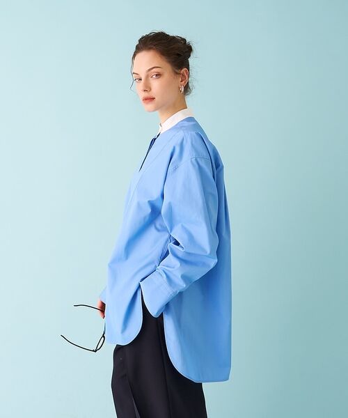 DESIGNWORKS / デザインワークス シャツ・ブラウス | スタンドカラーロングシャツ【予約】 | 詳細23