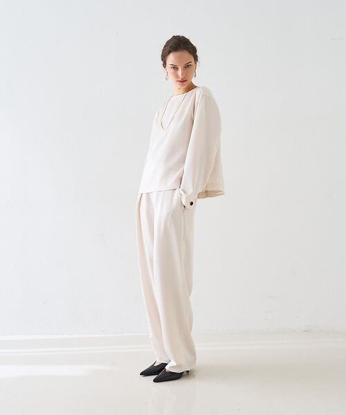 DESIGNWORKS / デザインワークス シャツ・ブラウス | 【セットアップ対応】グレースボートネックブラウス【予約】 | 詳細10