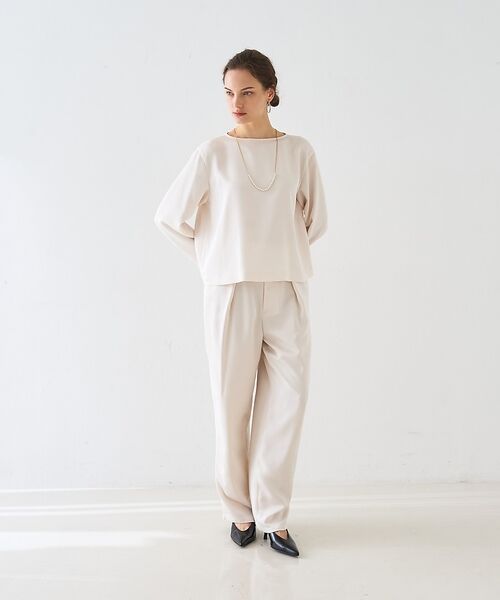 DESIGNWORKS / デザインワークス シャツ・ブラウス | 【セットアップ対応】グレースボートネックブラウス【予約】 | 詳細15