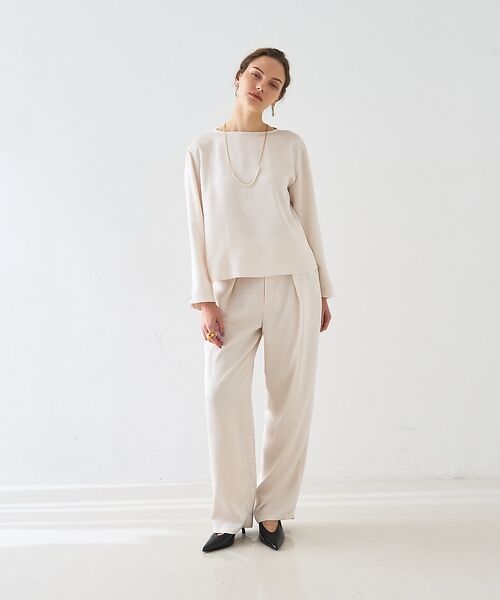 DESIGNWORKS / デザインワークス シャツ・ブラウス | 【セットアップ対応】グレースボートネックブラウス【予約】 | 詳細17