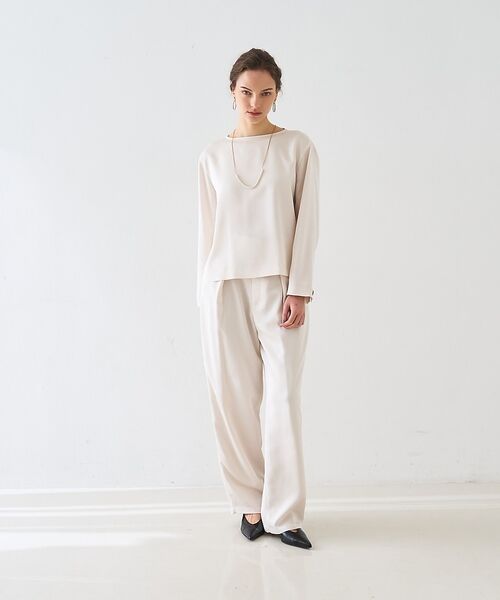 DESIGNWORKS / デザインワークス シャツ・ブラウス | 【セットアップ対応】グレースボートネックブラウス【予約】 | 詳細18