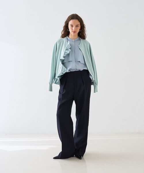 DESIGNWORKS / デザインワークス パンツ | 【セットアップ対応】モヘアポプリンハイウエストパンツ【予約】 | 詳細17