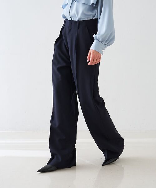 DESIGNWORKS / デザインワークス パンツ | 【セットアップ対応】モヘアポプリンハイウエストパンツ【予約】 | 詳細2