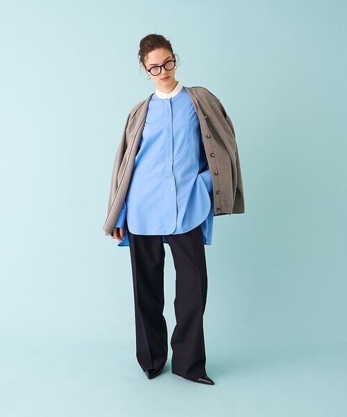 DESIGNWORKS / デザインワークス パンツ | 【セットアップ対応】モヘアポプリンハイウエストパンツ【予約】 | 詳細26