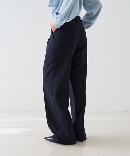 DESIGNWORKS / デザインワークス パンツ | 【セットアップ対応】モヘアポプリンハイウエストパンツ【予約】 | 詳細4