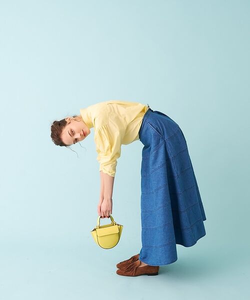 DESIGNWORKS / デザインワークス ロング・マキシ丈スカート | デニムパネルドフレアースカート【予約】 | 詳細11