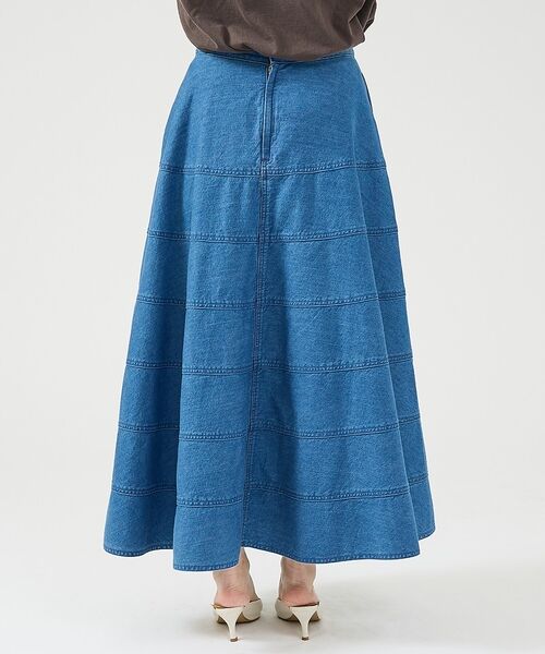 DESIGNWORKS / デザインワークス ロング・マキシ丈スカート | デニムパネルドフレアースカート【予約】 | 詳細23