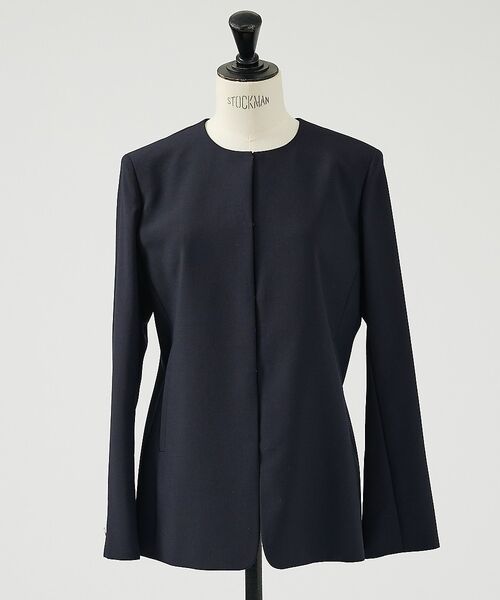 DESIGNWORKS / デザインワークス ノーカラージャケット | 【セットアップ対応】２WAYモヘアポプリンケープ付きジャケット【予約】 | 詳細24