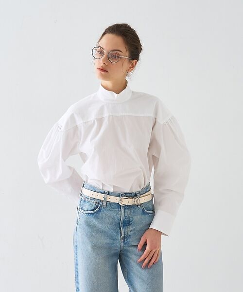 DESIGNWORKS / デザインワークス シャツ・ブラウス | タフタマトンスリーブギャザーブラウス【予約】 | 詳細2
