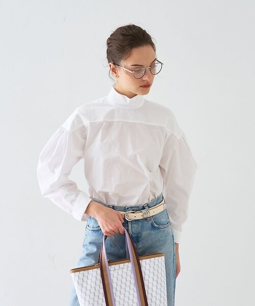 DESIGNWORKS / デザインワークス シャツ・ブラウス | タフタマトンスリーブギャザーブラウス【予約】 | 詳細5