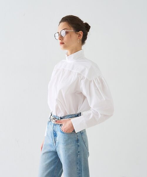 DESIGNWORKS / デザインワークス シャツ・ブラウス | タフタマトンスリーブギャザーブラウス【予約】 | 詳細8