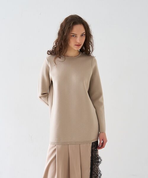 DESIGNWORKS / デザインワークス ワンピース | ヘムレースニットドッキングドレス | 詳細1