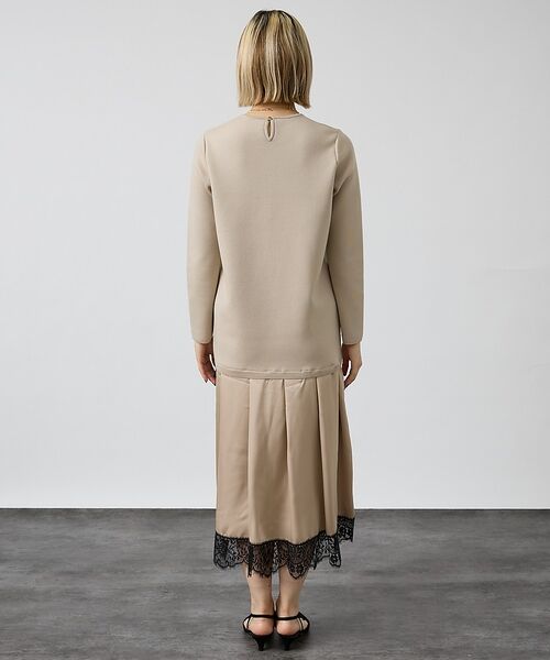 DESIGNWORKS / デザインワークス ワンピース | ヘムレースニットドッキングドレス | 詳細22