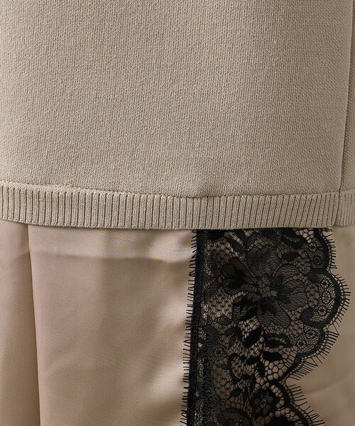 DESIGNWORKS / デザインワークス ワンピース | ヘムレースニットドッキングドレス | 詳細23