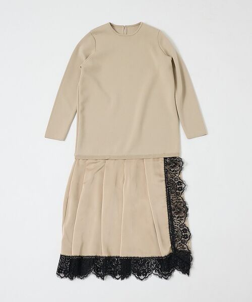 DESIGNWORKS / デザインワークス ワンピース | ヘムレースニットドッキングドレス | 詳細28