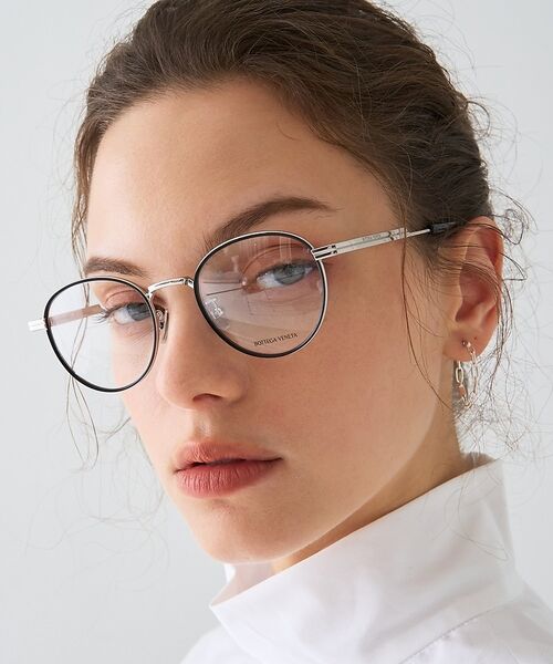 DESIGNWORKS / デザインワークス サングラス・メガネ | 【BOTTEGA VENETA/ボッテガヴェネタ 】眼鏡フレーム BV13370（シルバー）