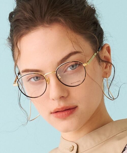 DESIGNWORKS / デザインワークス サングラス・メガネ | 【BOTTEGA VENETA/ボッテガヴェネタ 】眼鏡フレーム BV13370（ゴールド）