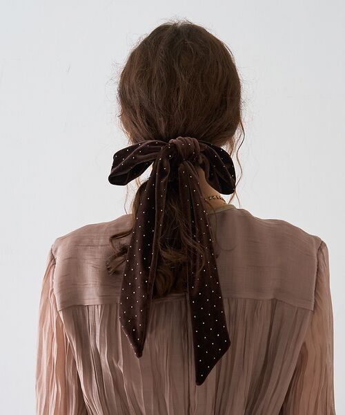 DESIGNWORKS / デザインワークス ヘアアクセサリー | 【TRESSE/トレス】BRIGITTE dot ribbon chouchou | 詳細3