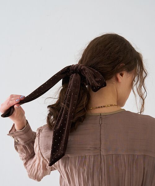 DESIGNWORKS / デザインワークス ヘアアクセサリー | 【TRESSE/トレス】BRIGITTE dot ribbon chouchou | 詳細4