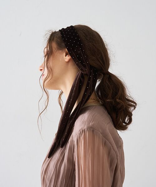 DESIGNWORKS / デザインワークス ヘアアクセサリー | 【TRESSE/トレス】BRIGITTE dot ribbon chouchou | 詳細5