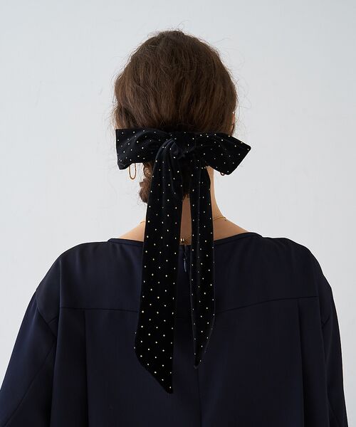 DESIGNWORKS / デザインワークス ヘアアクセサリー | 【TRESSE/トレス】BRIGITTE dot ribbon chouchou | 詳細14